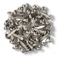 Doodlebug Design - Mini Brads - Silver (25 pieces)