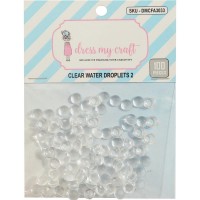 Dress My Craft - Water Droplet Embellishments (100 pieces, 6 mm)