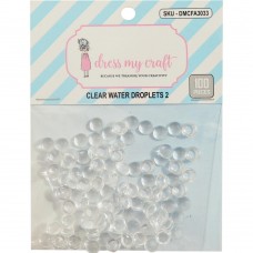 Dress My Craft - Water Droplet Embellishments (100 stuks, 6 mm)