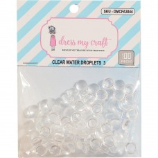 Dress My Craft - Water Droplet Embellishments (100 pieces, 8 mm)