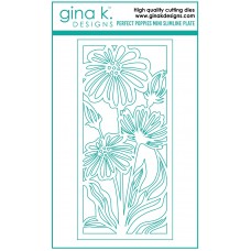 Gina K. Designs - Perfect Poppies Mini Slimline Plate Die Set