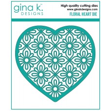 Gina K. Designs - Floral Heart Die Set