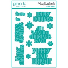 Gina K. Designs - Festive Phrases Die Set