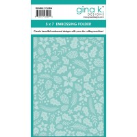 Gina K. Designs - Holiday Floral Embossing Folder