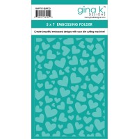 Gina K. Designs - Happy Hearts Embossing Folder