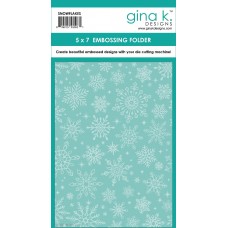 Gina K. Designs - Snowflakes Embossing Folder