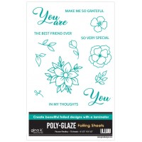 Gina K. Designs - POLY-GLAZE Foiling Sheets - Flower Medley Gina K. Designs - POLY-GLAZE Foiling Sheets - Flower Medley