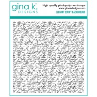 Gina K. Designs - Elegant Script Background Stamp