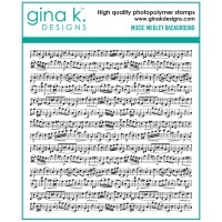 Gina K. Designs - Music Medley Background Stamp