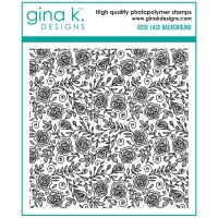 Gina K. Designs - Rose Lace Background Stamp