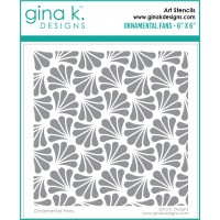 Gina K. Designs - Ornamental Fans Stencil