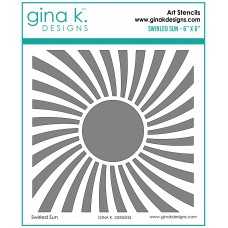 Gina K. Designs - Swirled Sun Stencil