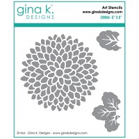 Gina K. Designs - Zinnia Stencil