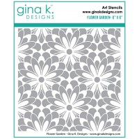 Gina K. Designs - Art Stencil - Flower Garden