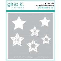 Gina K. Designs - Art Stencil - Star-Studded