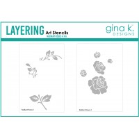 Gina K. Designs - Radiant Roses Layering Stencil