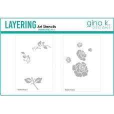 Gina K. Designs - Radiant Roses Layering Stencil