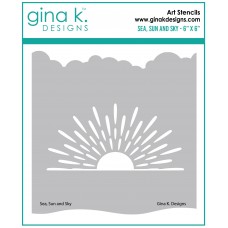 Gina K. Designs - Sea, Sun and Sky Stencil