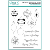 Gina K. Designs - Happy Holiday Ornaments
