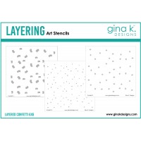 Gina K. Designs - Layered Confetti Stencil