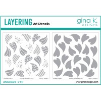 Gina K. Designs - Layered Hearts Stencil Set
