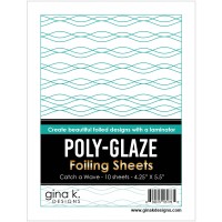 Gina K. Designs - Poly-Glaze Foiling Sheets - Catch a Wave