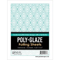 Gina K. Designs - Poly-Glaze Foiling Sheets - Diamonds