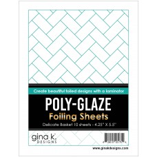 Gina K. Designs - Poly-Glaze Foiling Sheets - Delicate Basket