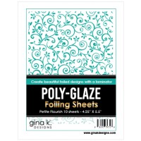 Gina K. Designs - Poly-Glaze Foiling Sheets - Petite Flourish