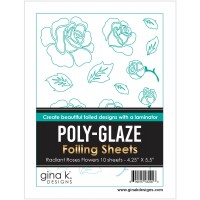 Gina K. Designs - Poly-Glaze Foiling Sheets - Radiant Roses Flowers