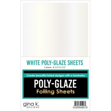 Gina K. Designs - POLY-GLAZE - White Poly-Glaze Sheets