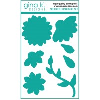 Gina K. Designs - Sketched Flowers Die Set