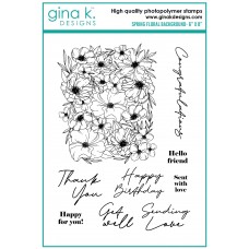 Gina K. Designs - Spring Floral Background