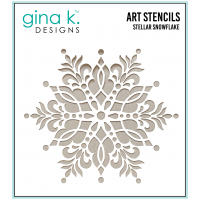 Gina K. Designs - Art Stencil - Stellar Snowflake