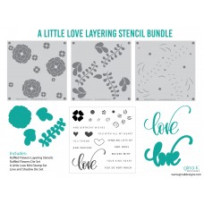 Gina K. Designs - A Little LOVE Layering Stencil Bundle