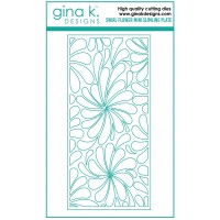 Gina K. Designs - Swirl Flower Mini Slimline Plate Die