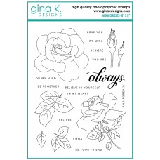 Gina K. Designs - Always Roses (stamp and die bundle)