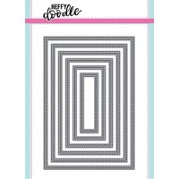 Heffy Doodle - Metric Stitched Rectangle Dies (EU sizes)