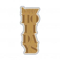 Hero Arts - Stacked Happy Holidays Foil & Cut