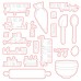 Honey Bee Stamps - Baked With Love (stamp and die bundle)