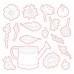 Honey Bee Stamps - Garden Harvest Florals (stamp and die bundle)