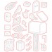 Honey Bee Stamps - Merry Mail (stamp and die bundle)