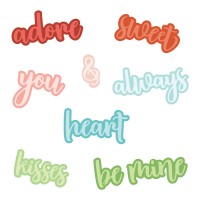 Honey Bee Stamps - Bitty Buzzwords: Be Mine Honey Cuts