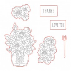Honey Bee Stamps - Floral Vase Honey Cuts