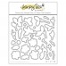 Honey Bee Stamps - Painted Blooms (stamp and die bundle)