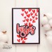 Honey Bee Stamps - Fluttering Hearts Cover Plate Honey Cuts