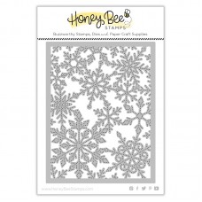 Honey Bee Stamps - Pierced Fancy Flakes Cover Plate Honey Cuts