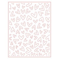 Honey Bee Stamps - Fluttering Hearts Pierced Cover Plate Honey Cuts