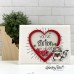 Honey Bee Stamps - Radiant Heart Background Honey Cuts