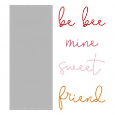 Honey Bee Stamps - Slimline Sentiments: Stitched Honey Cuts